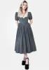 Slain Puff Sleeve Corset Midi Dress sold by Disturbia