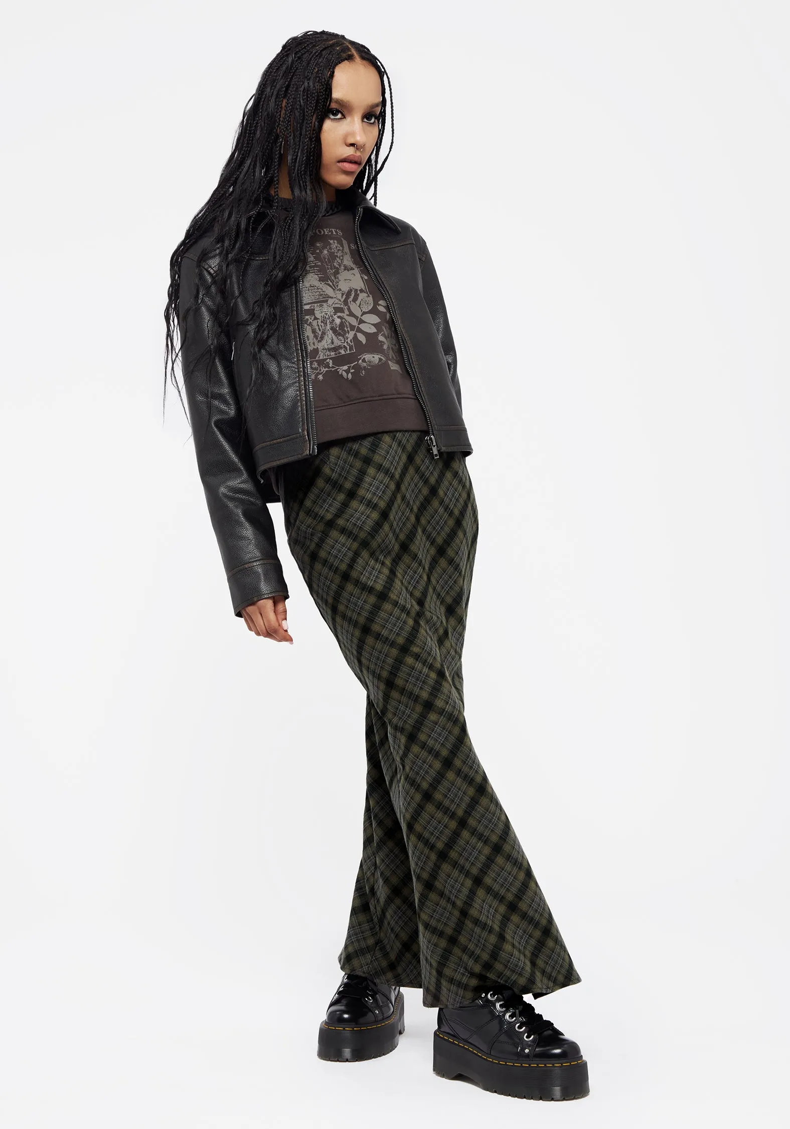 Sad Poets Graphic Print Crop Sweater sold by Disturbia product image thumbnail 4