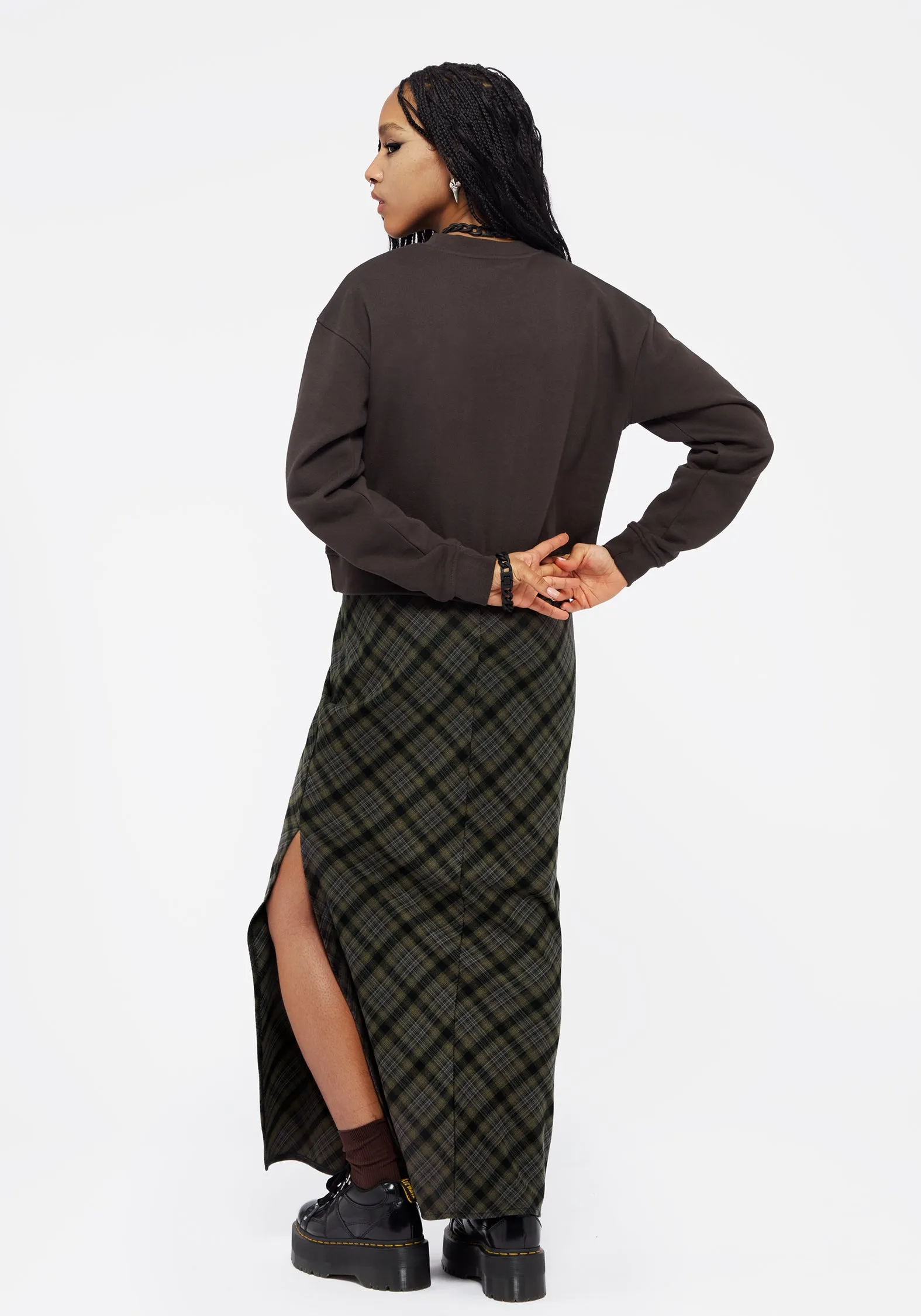 Sad Poets Graphic Print Crop Sweater sold by Disturbia product image thumbnail 3