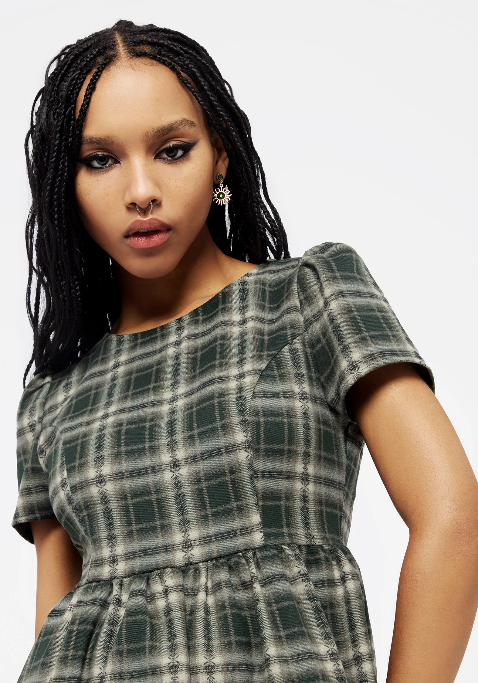 Tulisa Check Midi Dress sold by Disturbia product image thumbnail 5