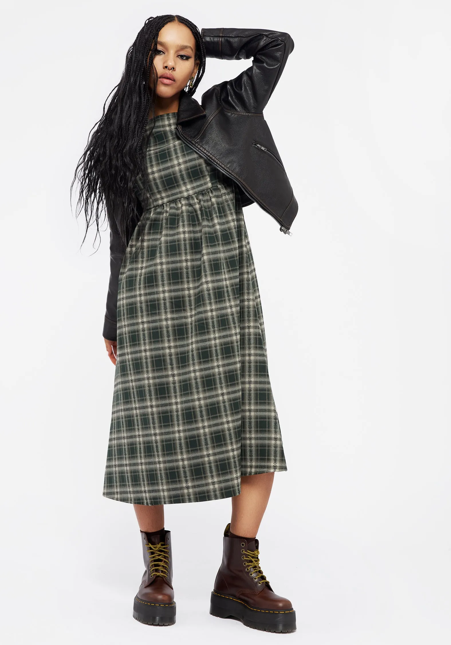 Tulisa Check Midi Dress sold by Disturbia product image thumbnail 4