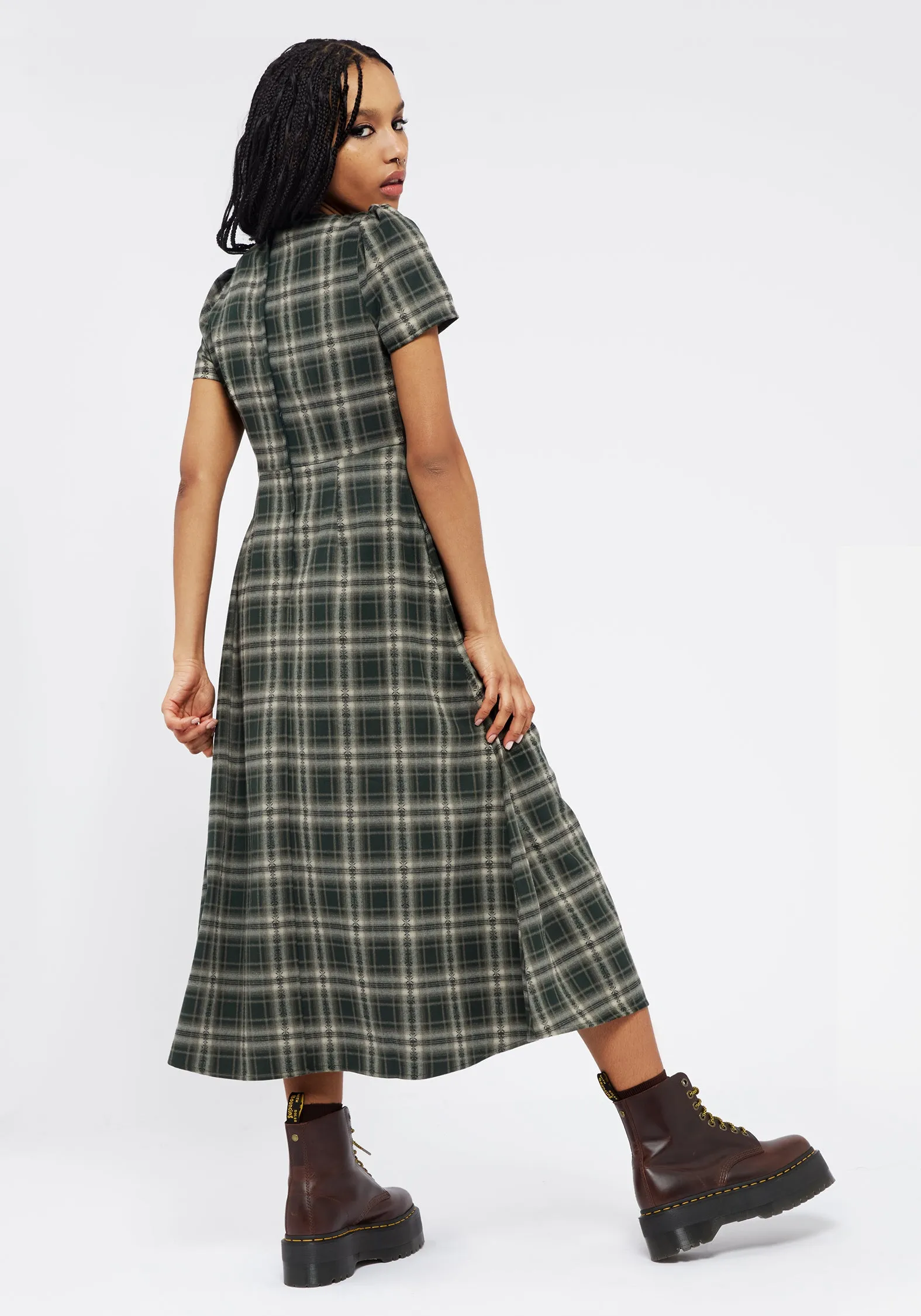 Tulisa Check Midi Dress sold by Disturbia product image thumbnail 3