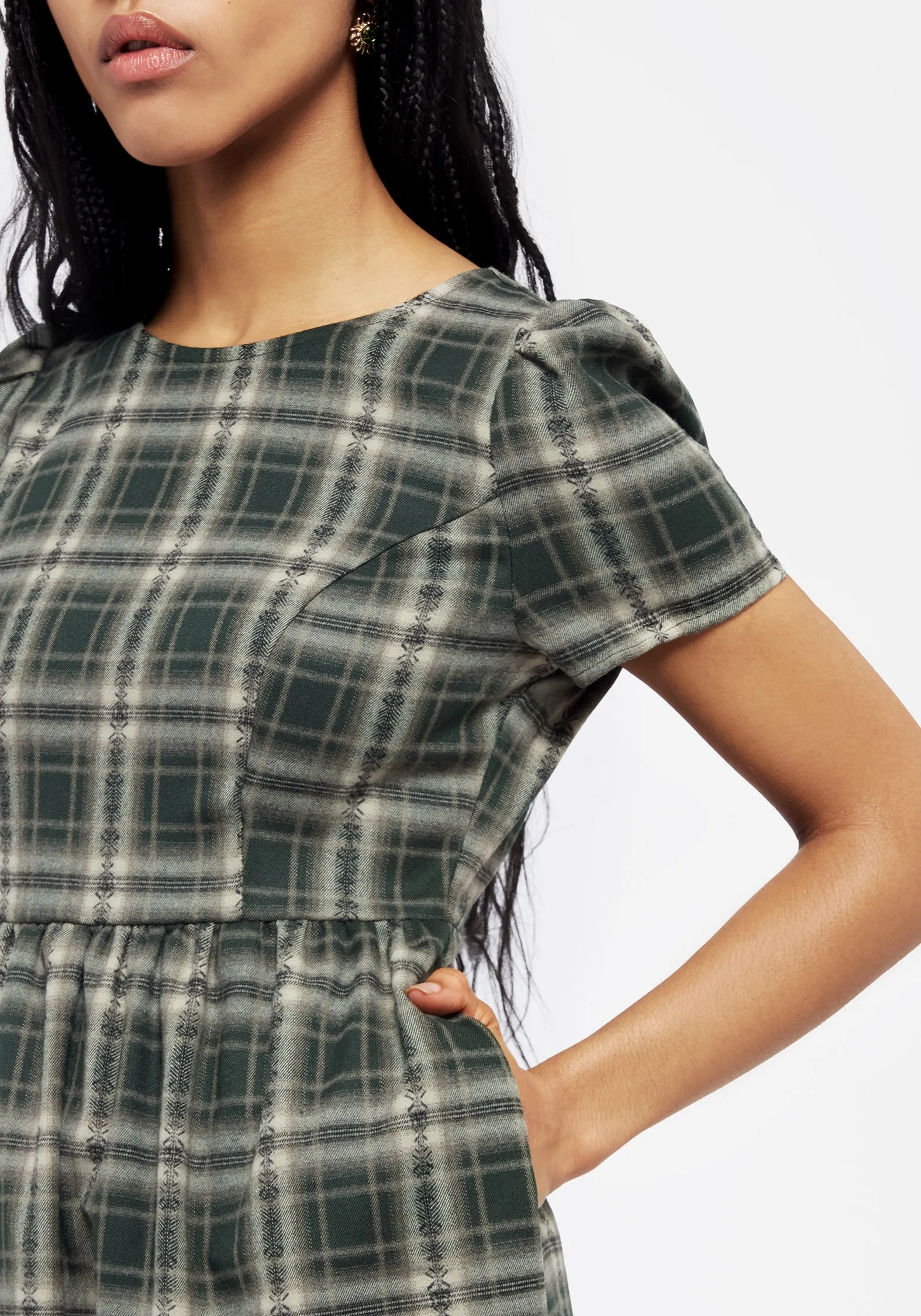 Tulisa Check Midi Dress sold by Disturbia product image thumbnail 2