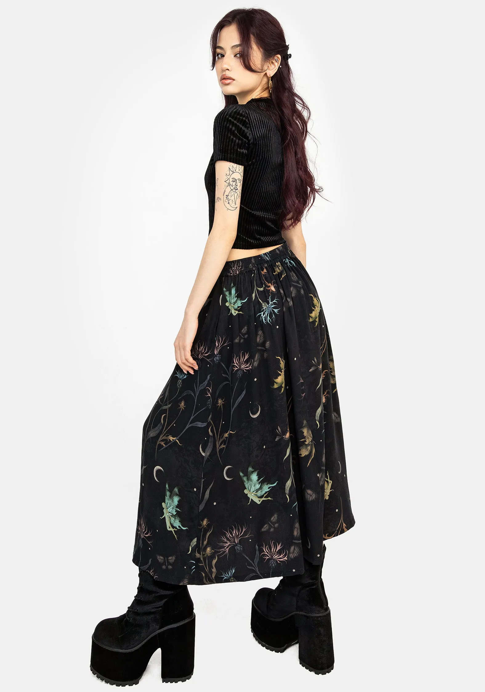 Rosanella Floral Print Midi Skirt sold by Disturbia product image thumbnail 3