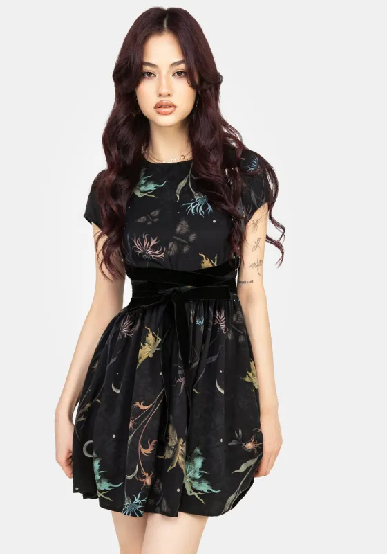 Rosanella Floral Print Mini Smock Dress sold by Disturbia