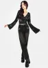 Rosanella Floral Print Flare Sleeve Wrap Top sold by Disturbia