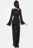 Rosanella Floral Print Flare Sleeve Wrap Top sold by Disturbia