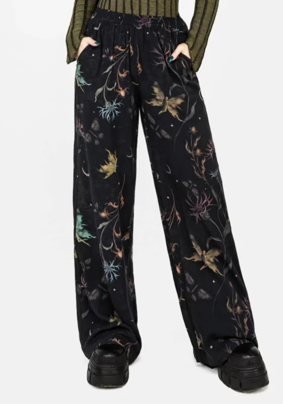 Rosanella Floral Print Straight Leg Trousers sold by Disturbia