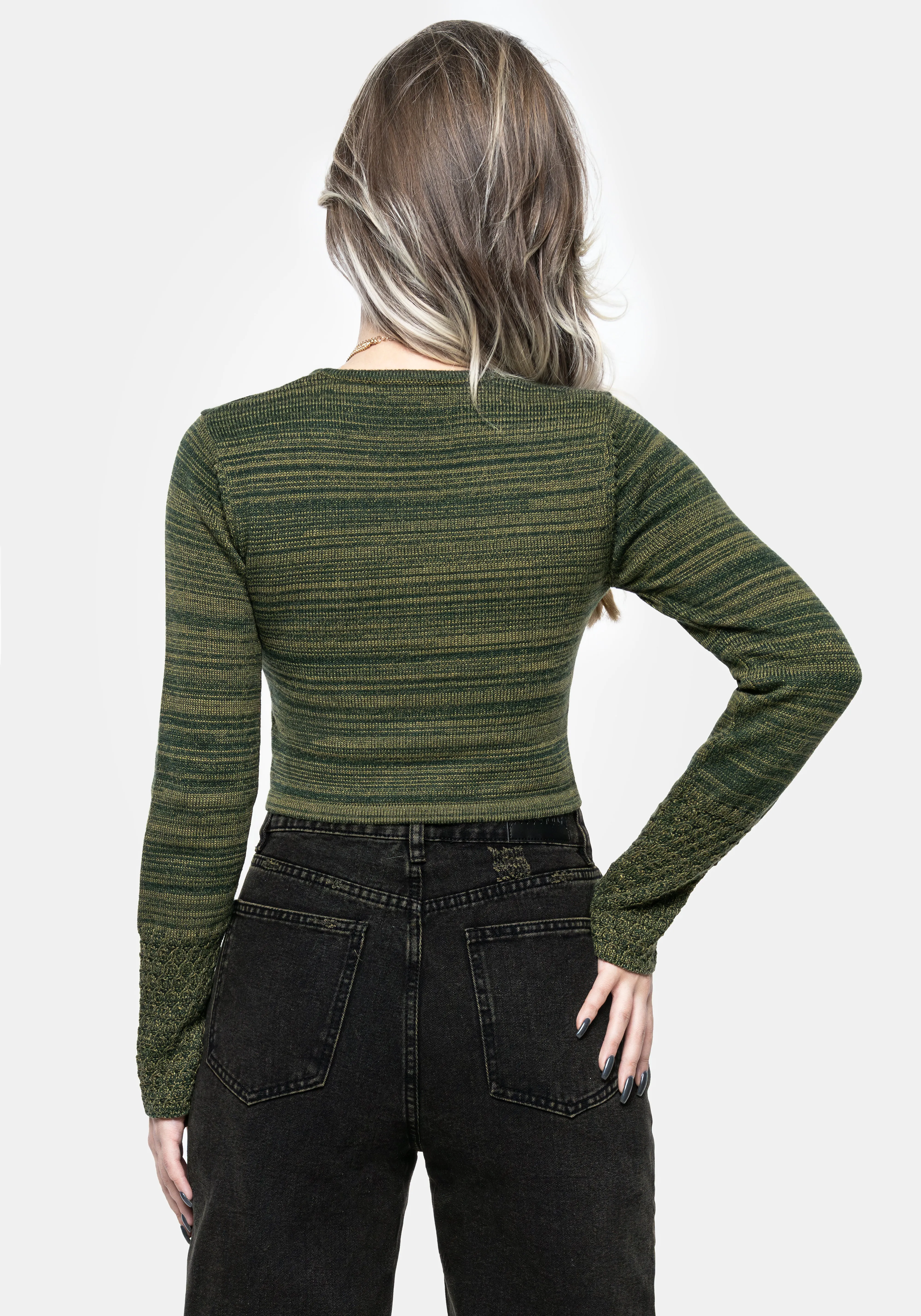 Diastella Floral Embroidered Crop Cardigan sold by Disturbia product image thumbnail 3