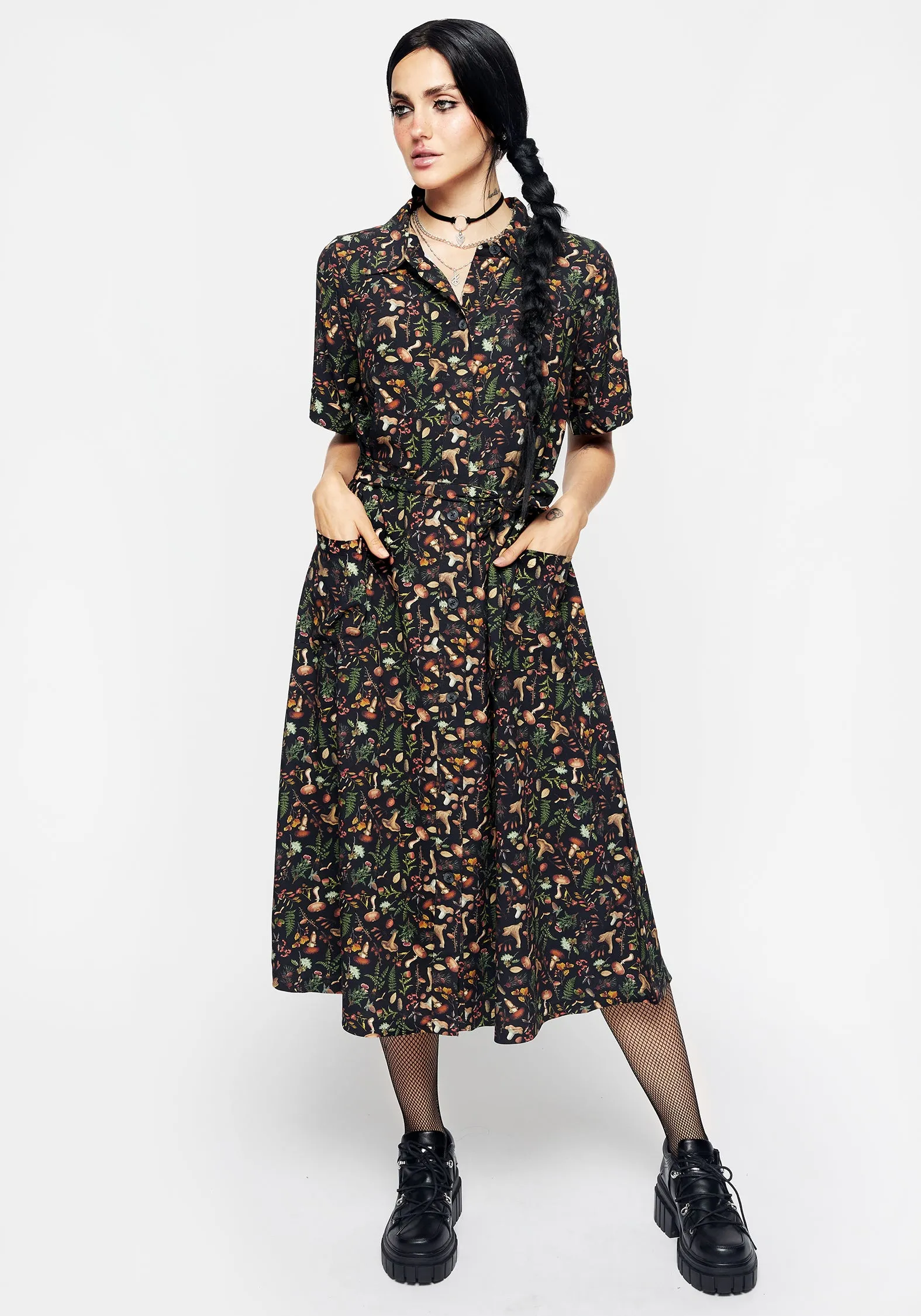 Vasilisa Midi Shirt Dress sold by Disturbia