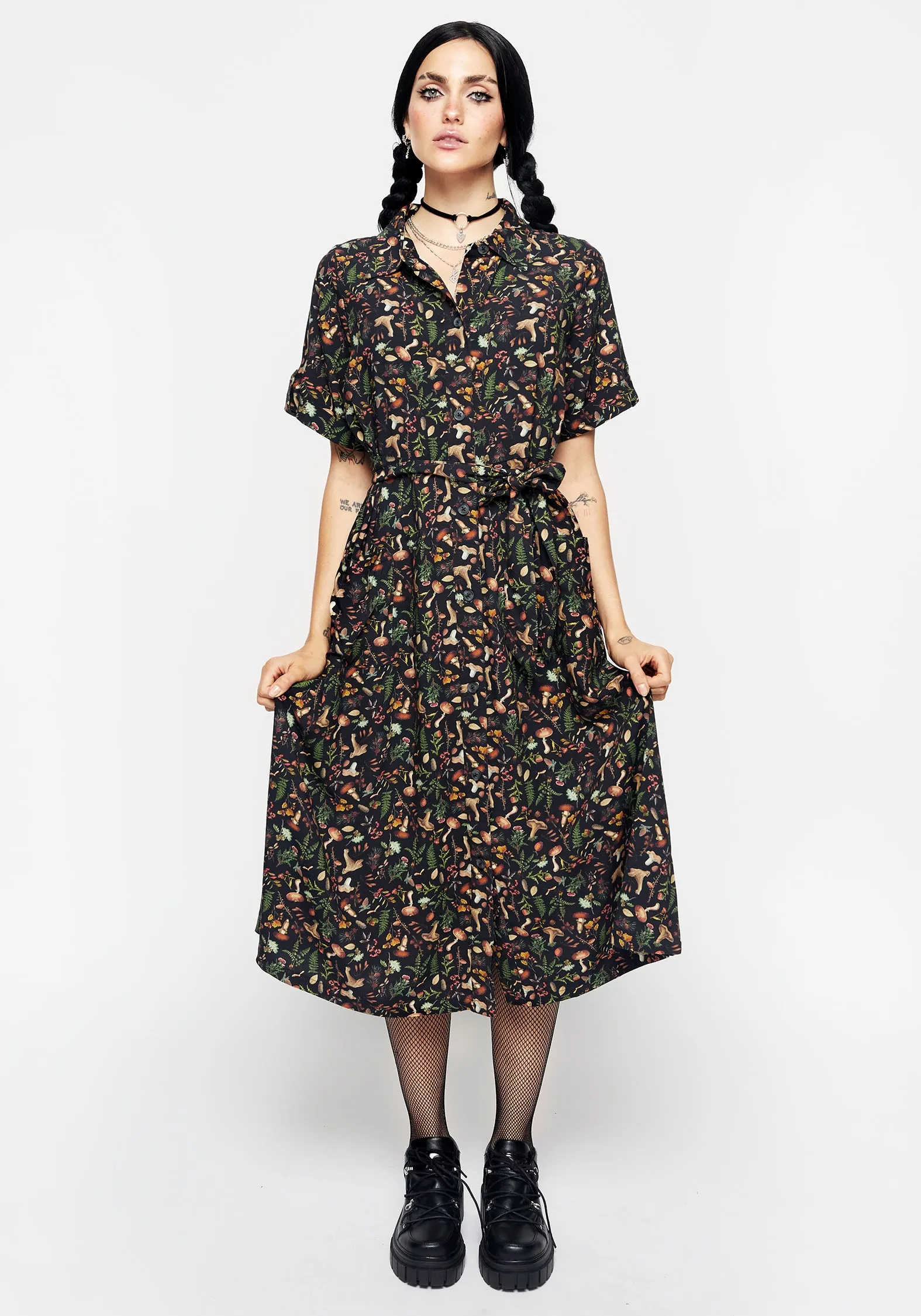 Vasilisa Midi Shirt Dress sold by Disturbia product image thumbnail 4