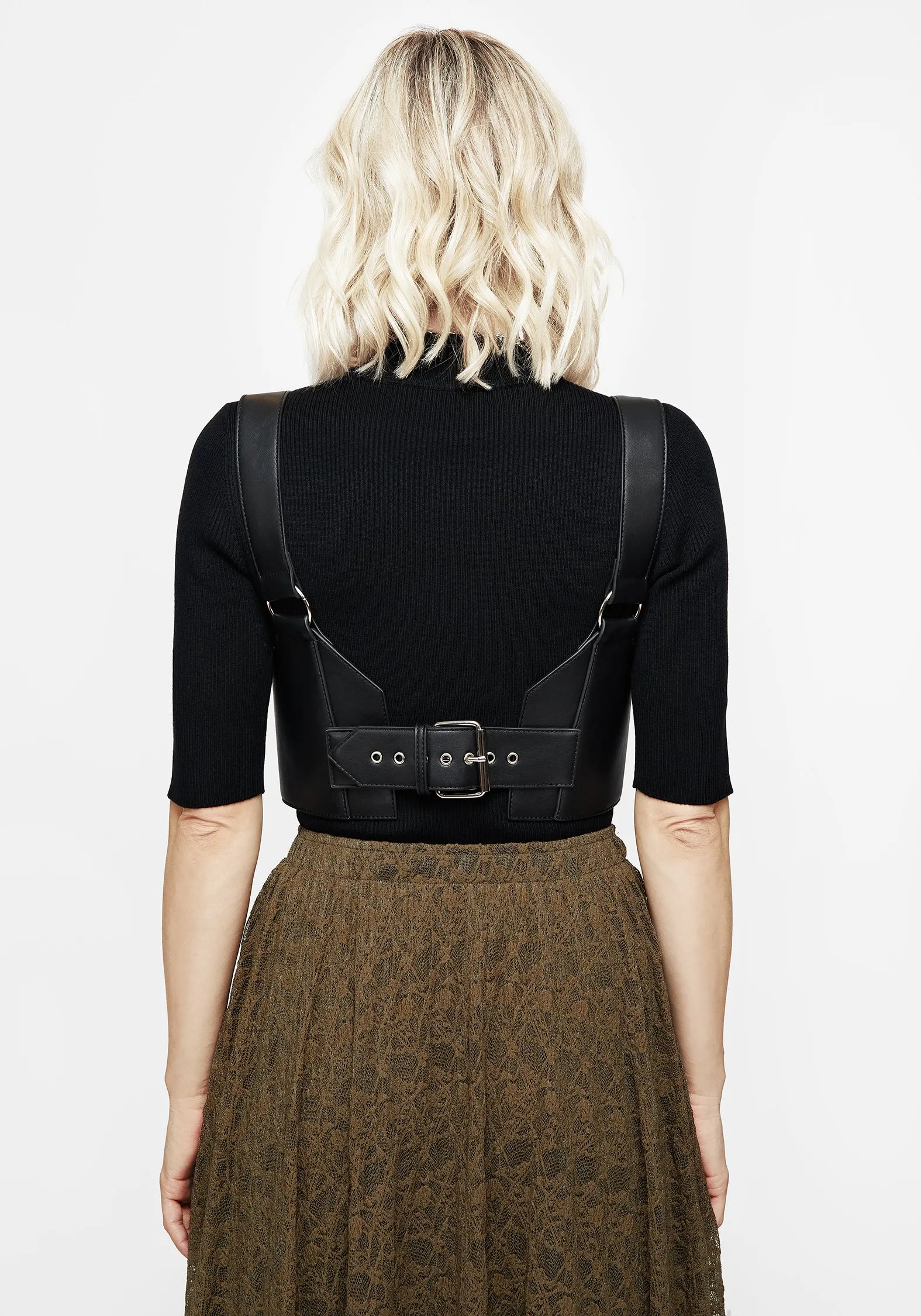 Polaire Lace Up Corset Harness sold by Disturbia product image thumbnail 3