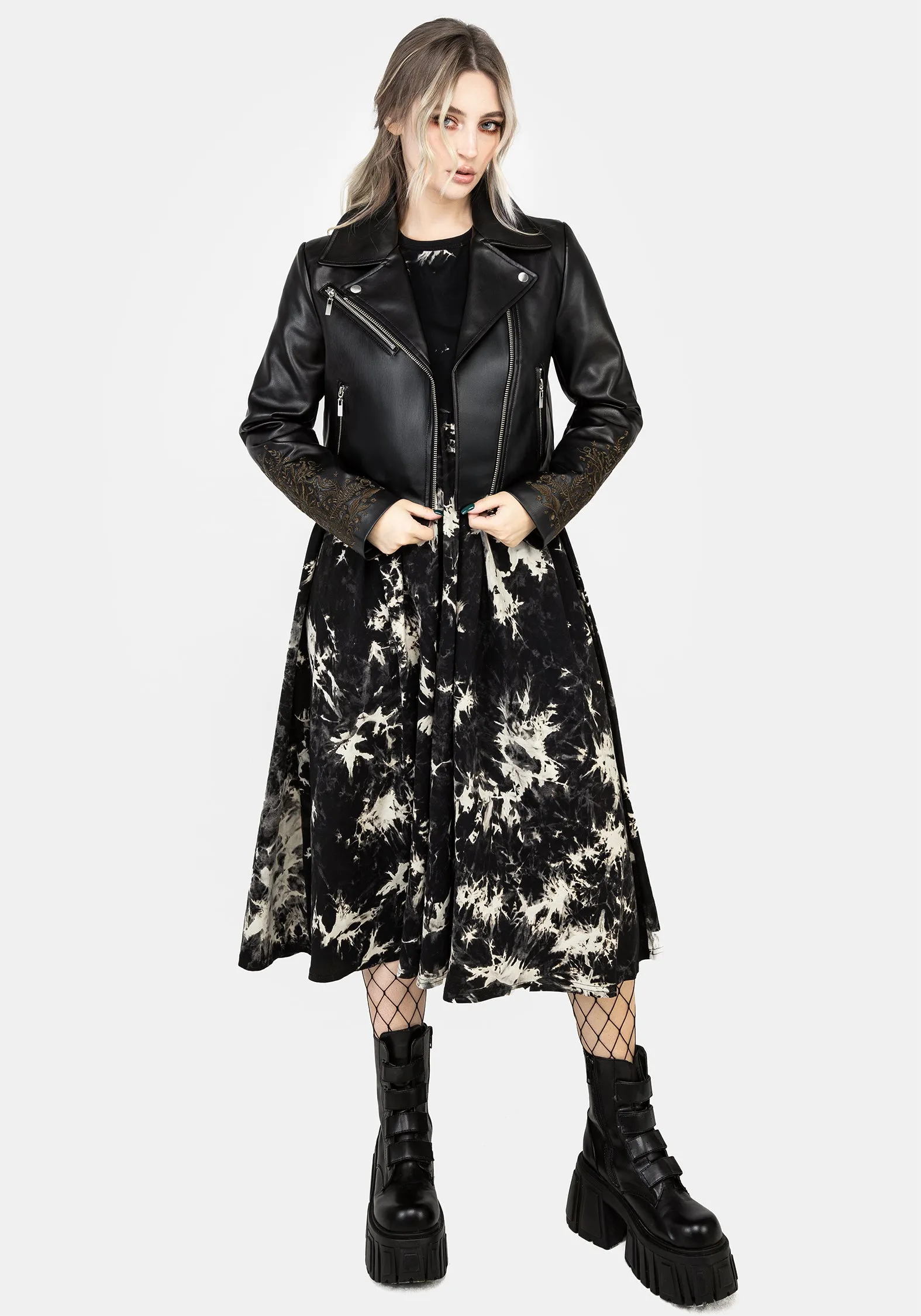 Moodswing Tie Dye Midi Dress sold by Disturbia product image thumbnail 5