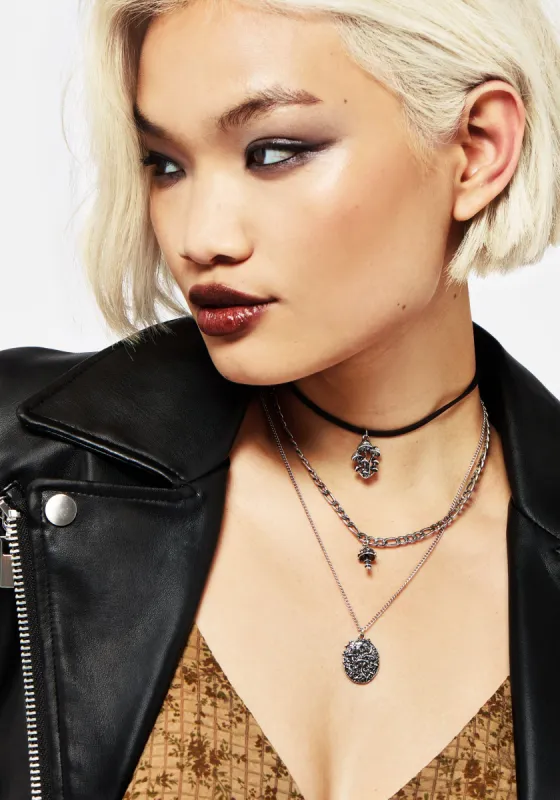 Fabula Layered Charm Necklace sold by Disturbia