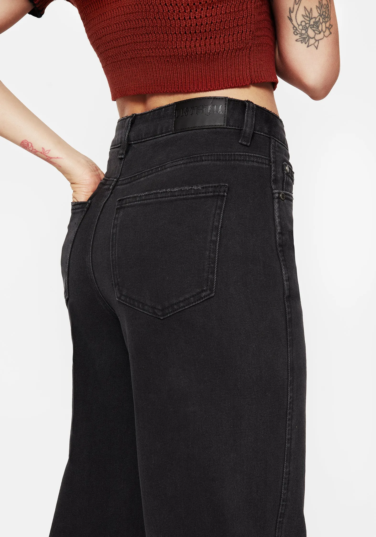 Malevolence Denim Barrel Leg Jeans sold by Disturbia product image thumbnail 2