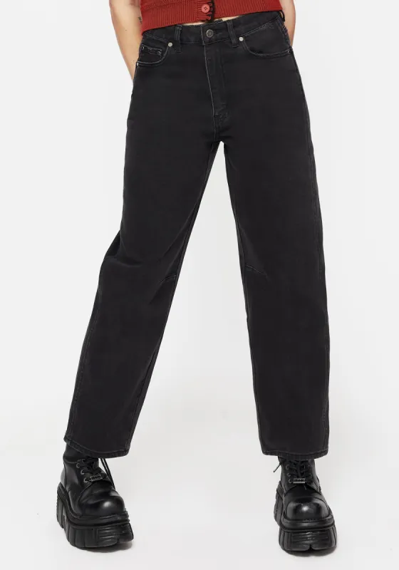 Malevolence Denim Barrel Leg Jeans sold by Disturbia