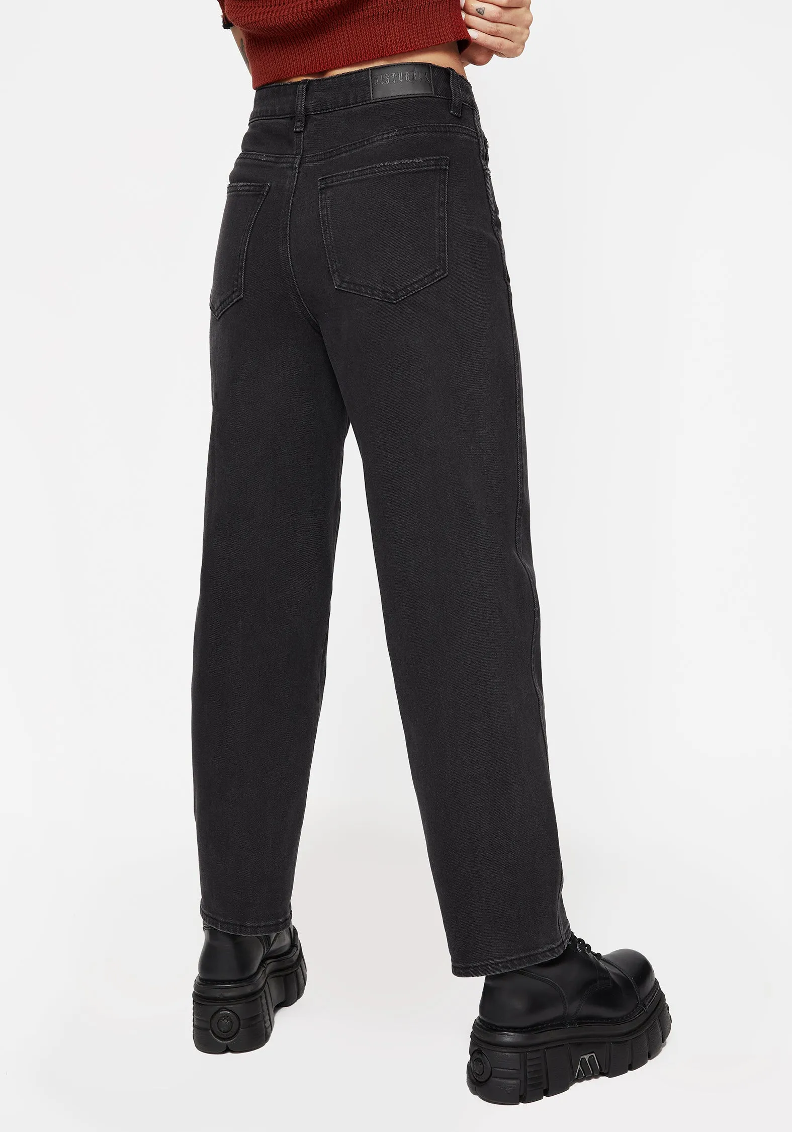 Malevolence Denim Barrel Leg Jeans sold by Disturbia product image thumbnail 3