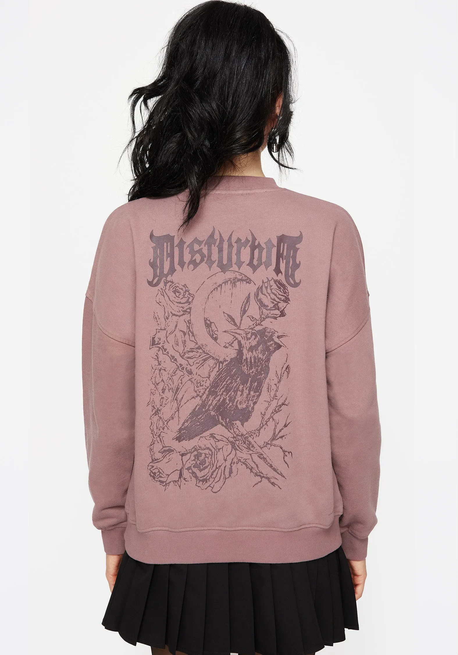Corvus Graphic Print Crew Neck Jumper sold by Disturbia product image thumbnail 3