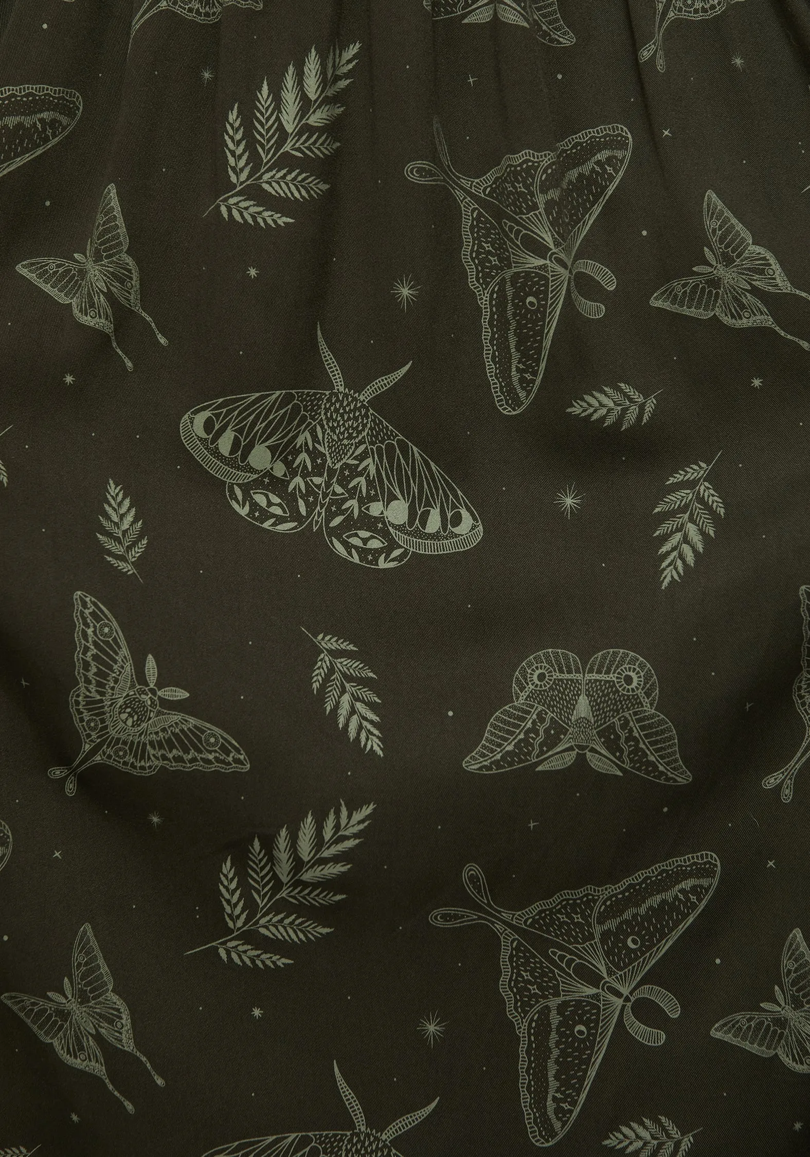 Callopistria Moth Print Midi Skirt - Green sold by Disturbia product image thumbnail 2