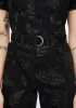 Callopistria Moth Print Denim Jumpsuit sold by Disturbia