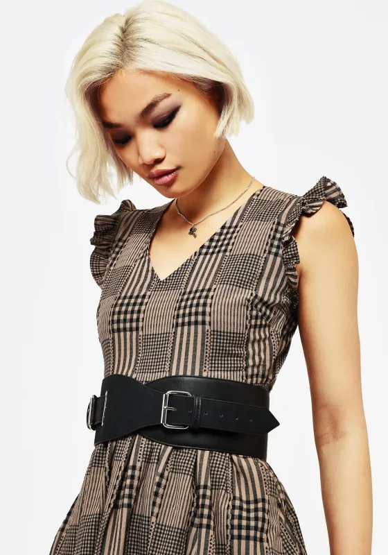 Nyx Faux Suede Leather Waist Belt sold by Disturbia