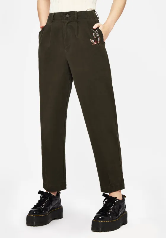 Copia Embroidered Balloon Leg Tailored Trousers sold by Disturbia
