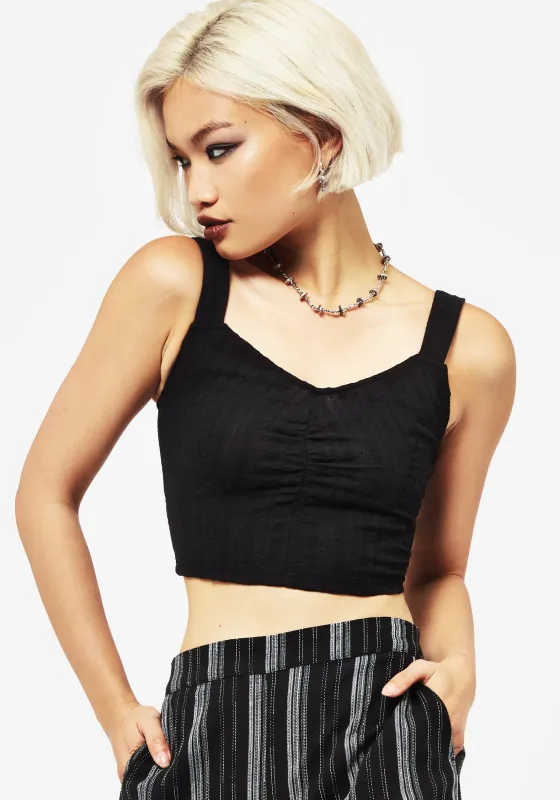 Bela Cotton Crop Cami Top sold by Disturbia