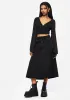 Mayfair Check Midi Skirt sold by Disturbia