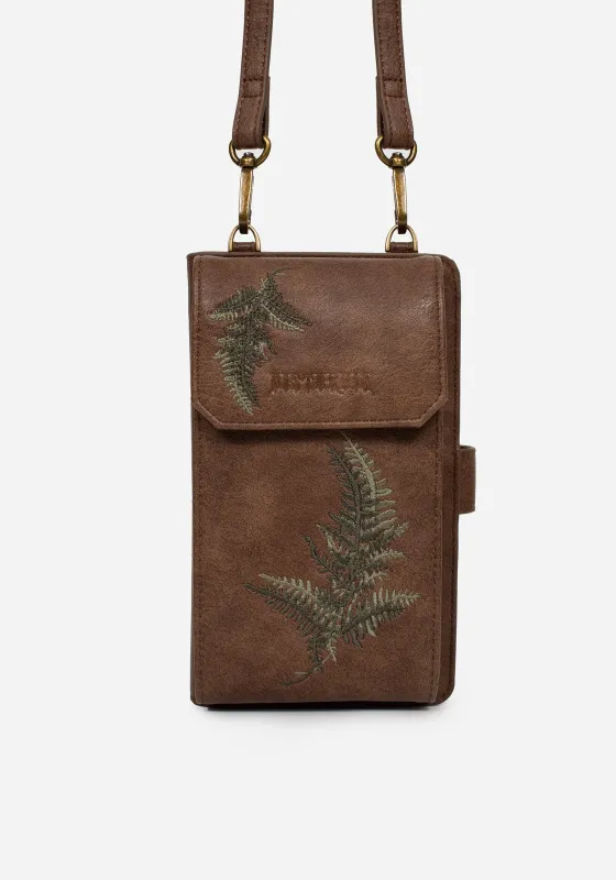 Fern Embroidered Crossbody Phone Bag sold by Disturbia