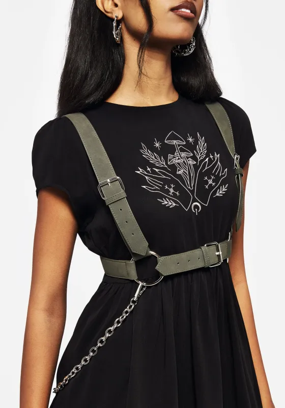 Bellona Chain Harness sold by Disturbia