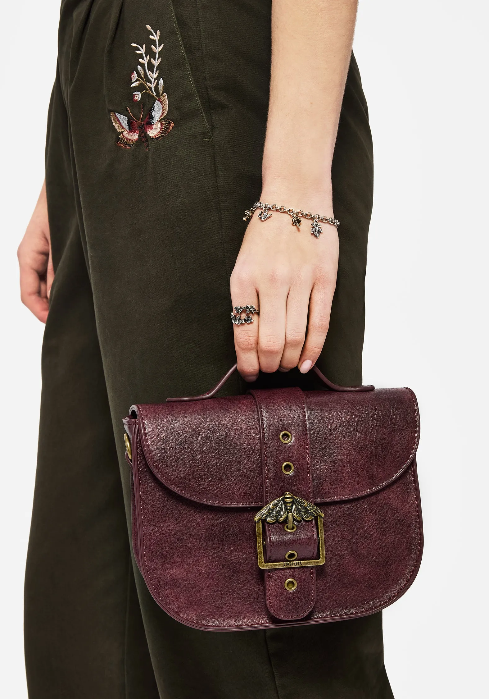 Rosamoth Buckle Crossbody Satchel Bag sold by Disturbia product image thumbnail 2