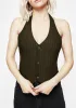 Payoff Halter Waistcoat Top sold by Disturbia