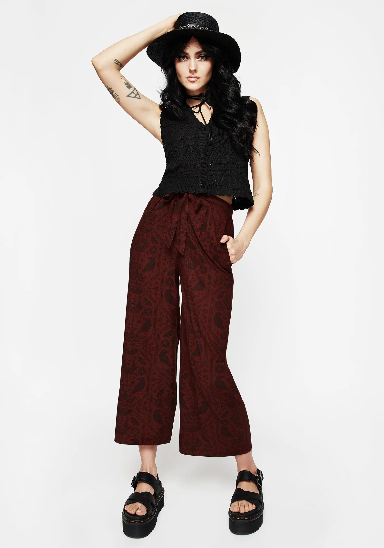 Banish Eyelet Belted Sun Hat sold by Disturbia product image thumbnail 5