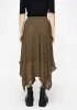 Myrtle Floral Lace Handkerchief Hem Midi Skirt sold by Disturbia
