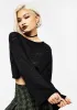 Eliana Celestial Pointelle Knit Crop Jumper sold by Disturbia