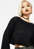 Eliana Celestial Pointelle Knit Crop Jumper sold by Disturbia