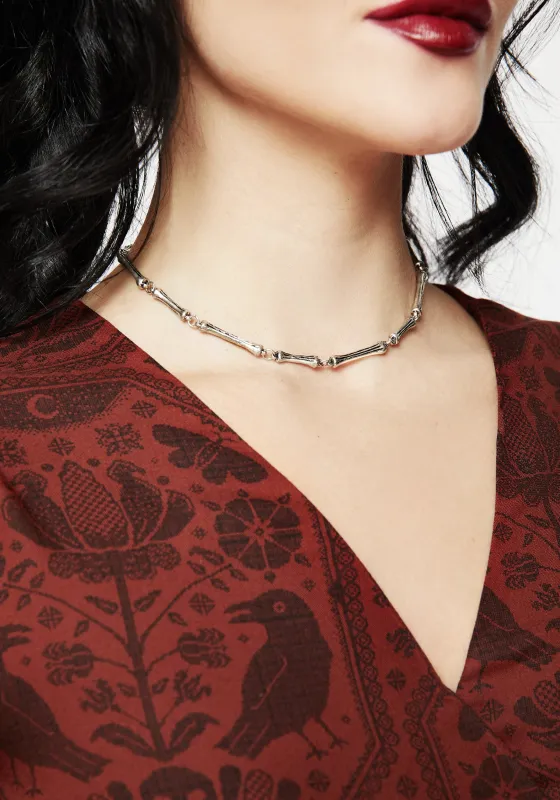 Bones Choker Necklace sold by Disturbia