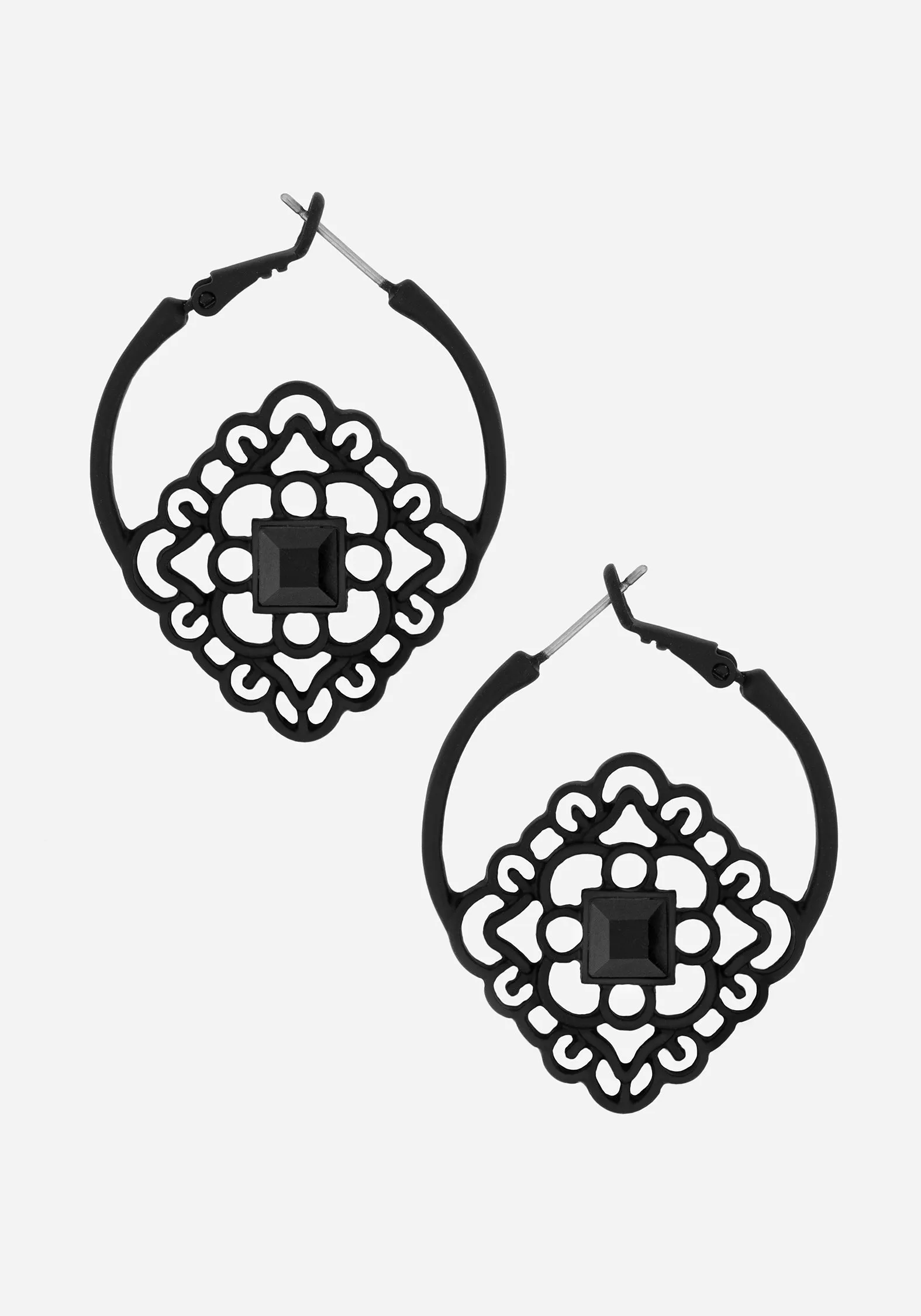 Elaine Ornate Hoop Earrings sold by Disturbia product image thumbnail 2