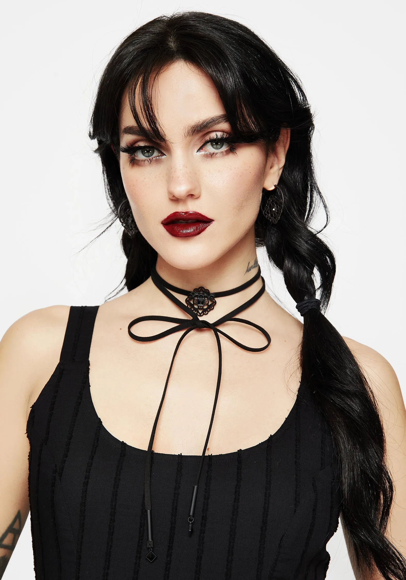 Elaine Ornate Hoop Earrings sold by Disturbia product image thumbnail 4