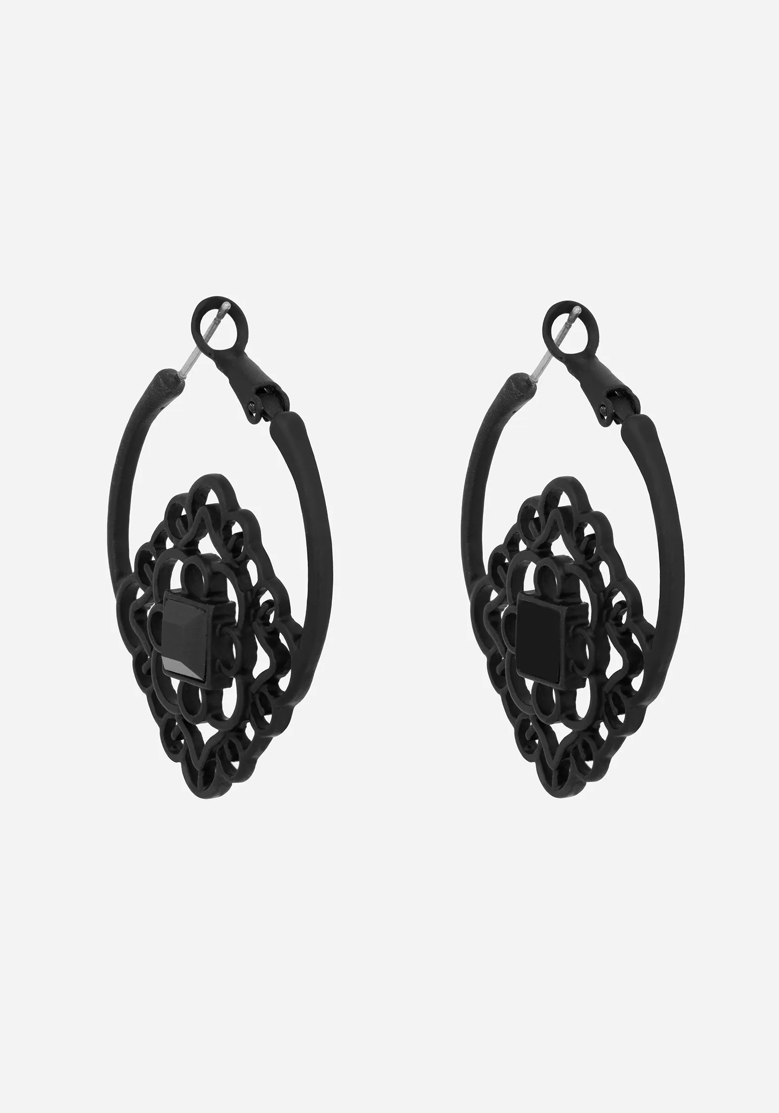 Elaine Ornate Hoop Earrings sold by Disturbia product image thumbnail 5
