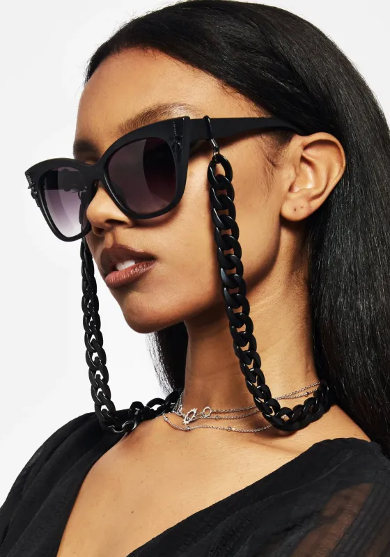 Anelace Chain Cat Eye Sunglasses sold by Disturbia