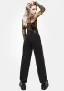 Veltha Floral Embroidered Denim Barrel Leg Jeans sold by Disturbia