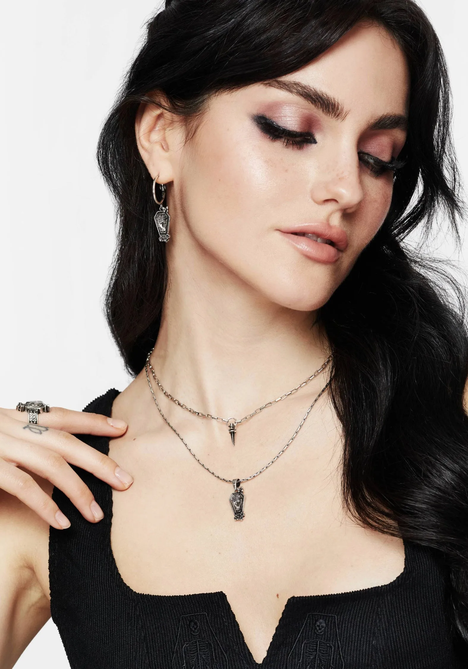 Arbor Coffin Pendant Necklace sold by Disturbia