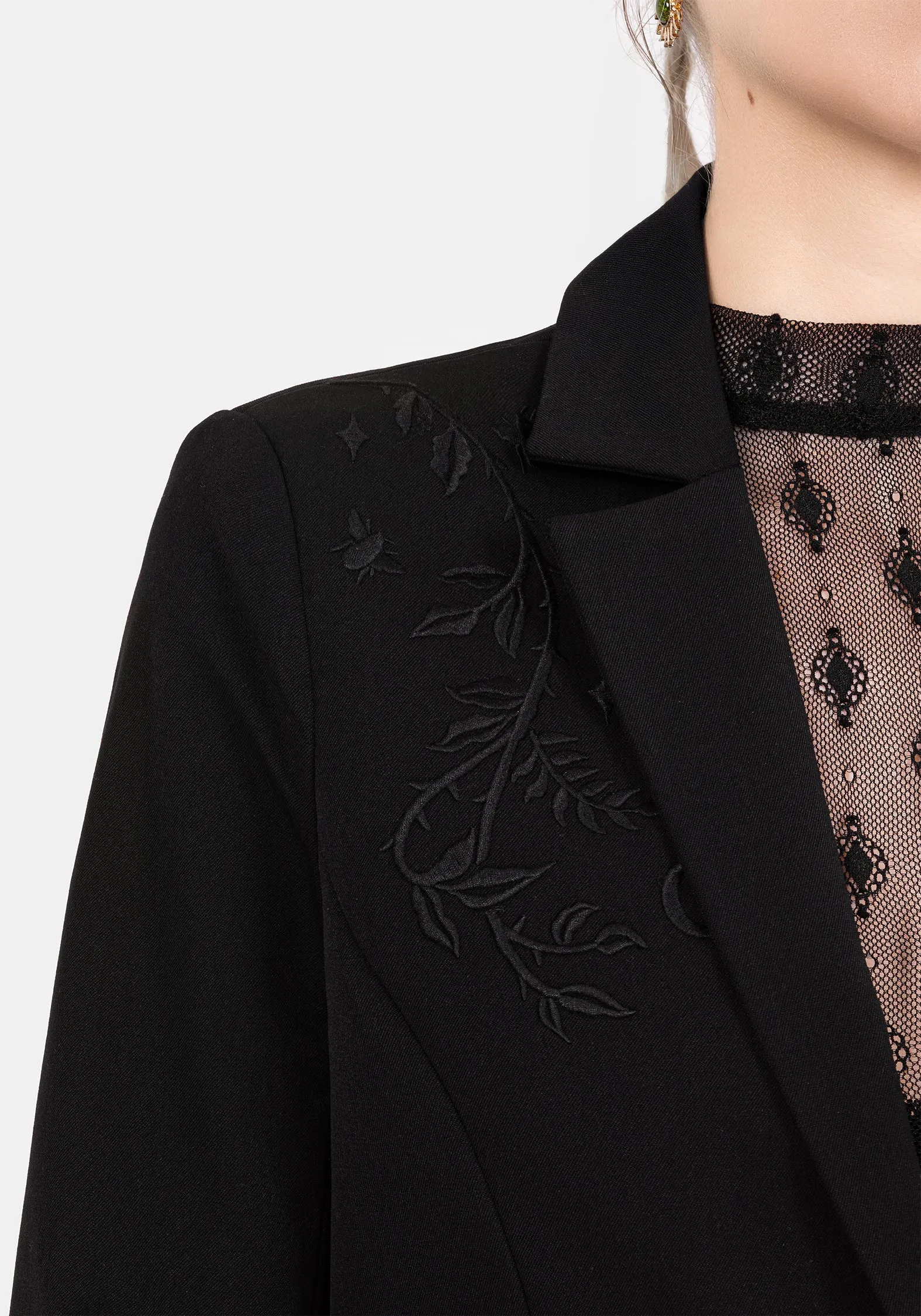 Mona Embroidered Crop Blazer sold by Disturbia product image thumbnail 2