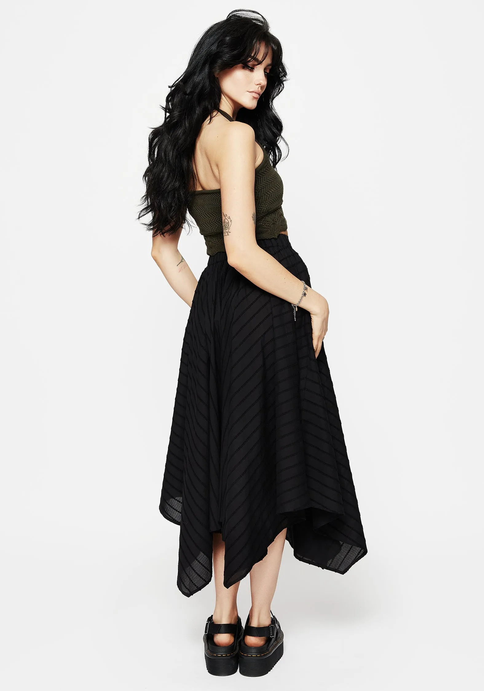 Blythe Handkerchief Hem Midaxi Skirt sold by Disturbia product image thumbnail 3