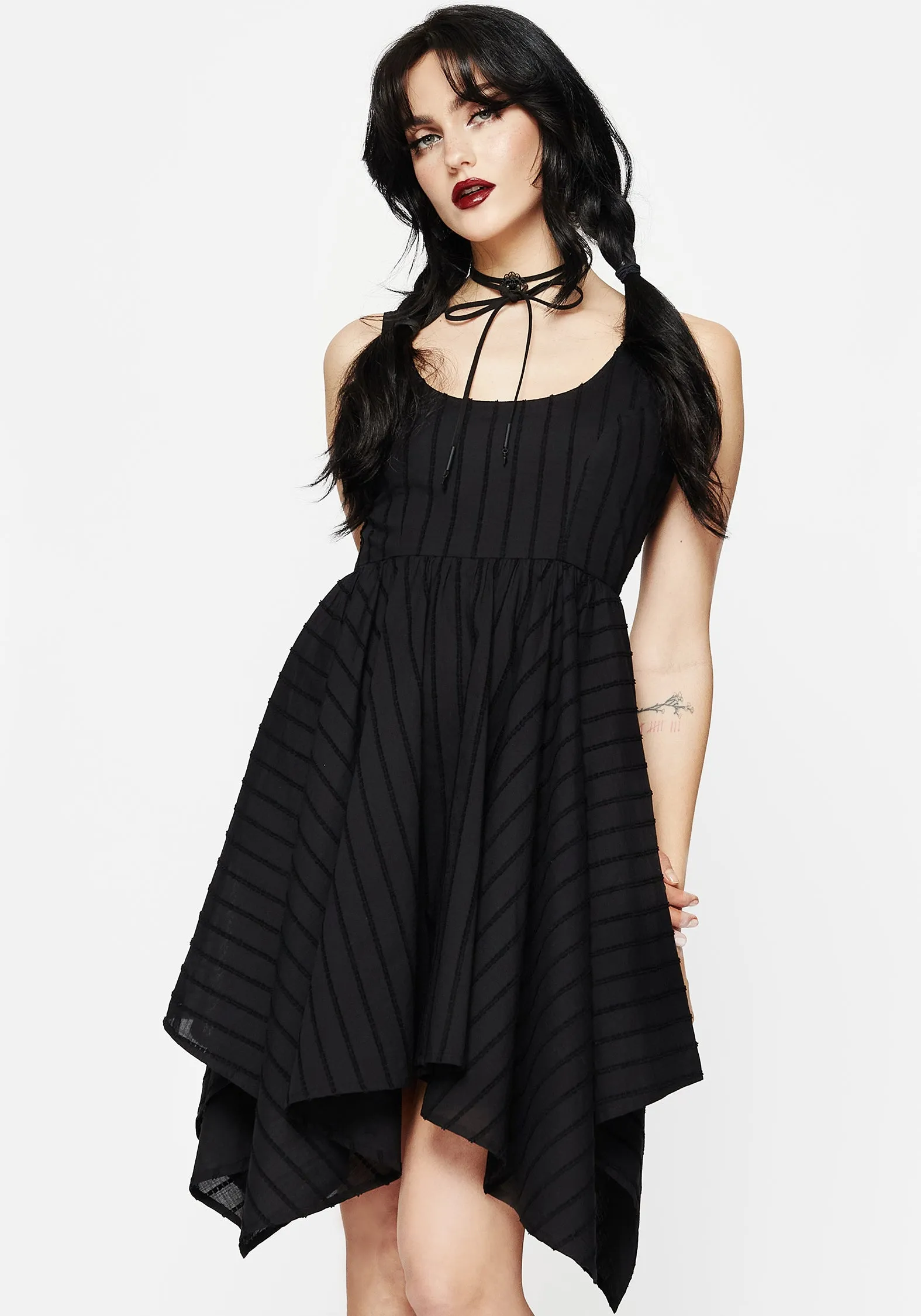 Blythe Handkerchief Hem Mini Dress sold by Disturbia product image thumbnail 4