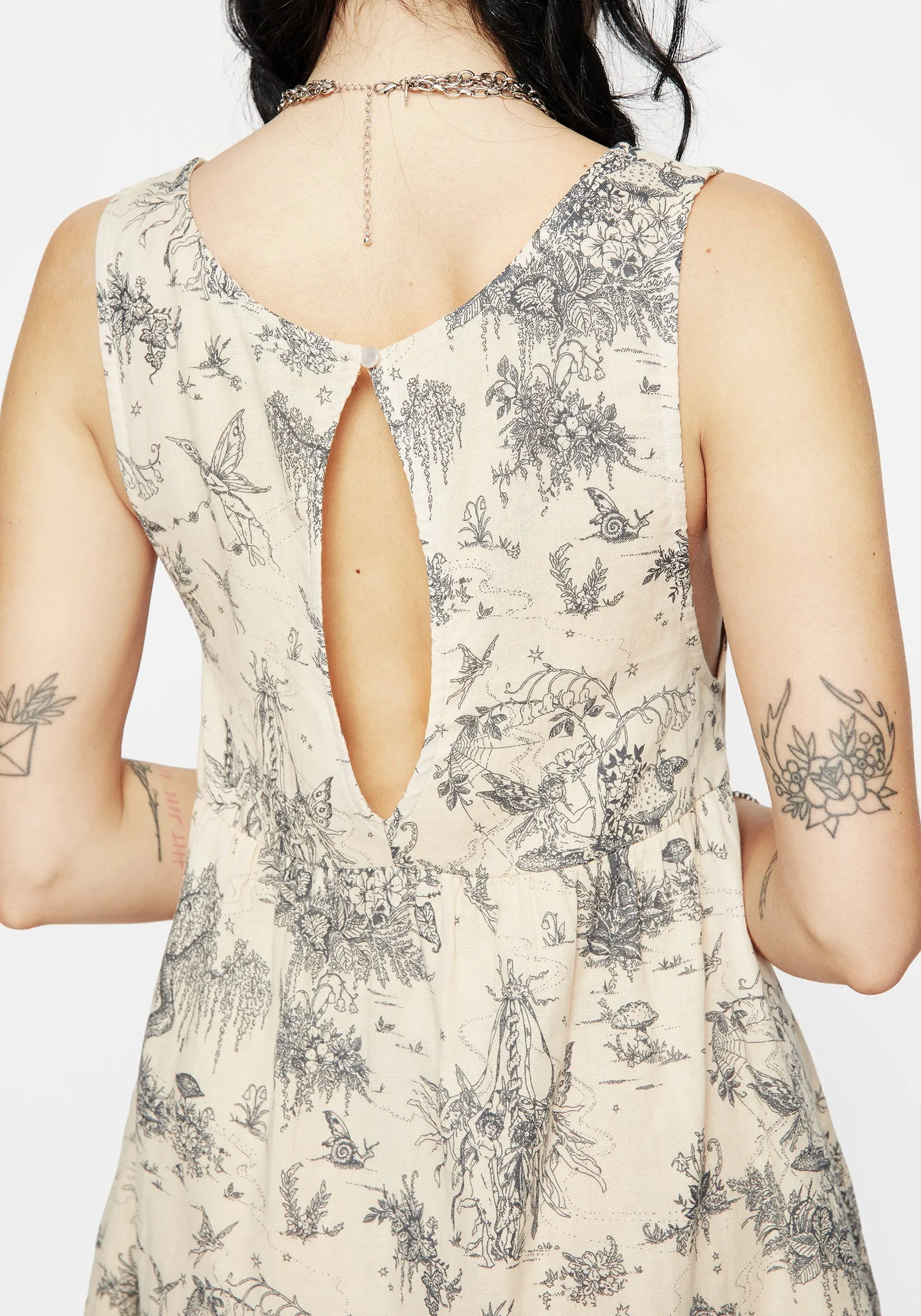 Maypole Cotton Print Mini Smock Dress sold by Disturbia product image thumbnail 2