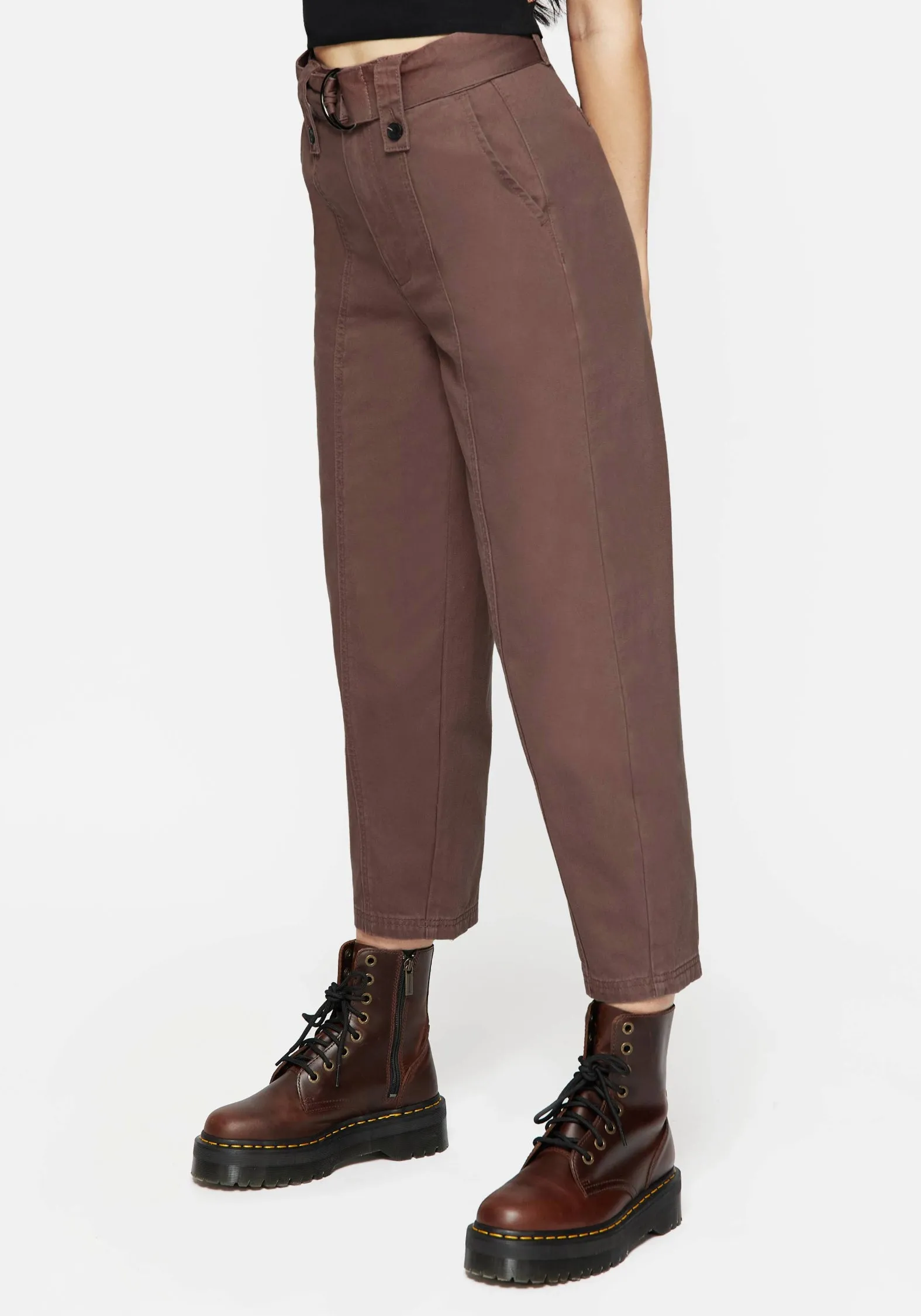 Pinhead Belted Balloon Leg Trousers - Brown sold by Disturbia product image thumbnail 5