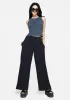 Rian Seersucker Straight Leg Trousers sold by Disturbia