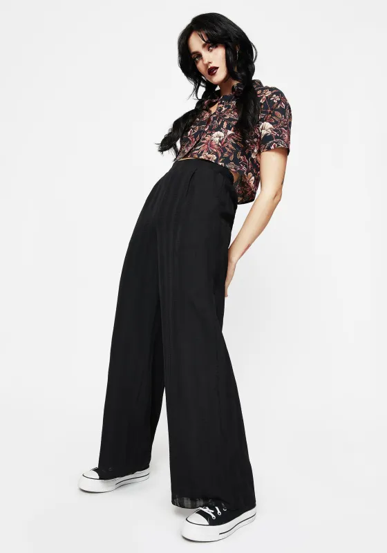 Tabitha Wide Leg Check Trousers sold by Disturbia